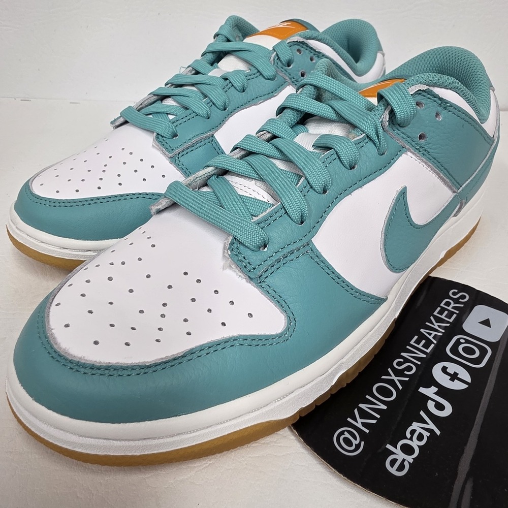 Nike Dunk Low Teal Zeal White DV2190-100 Women's Size 9.5 Men's Size 8